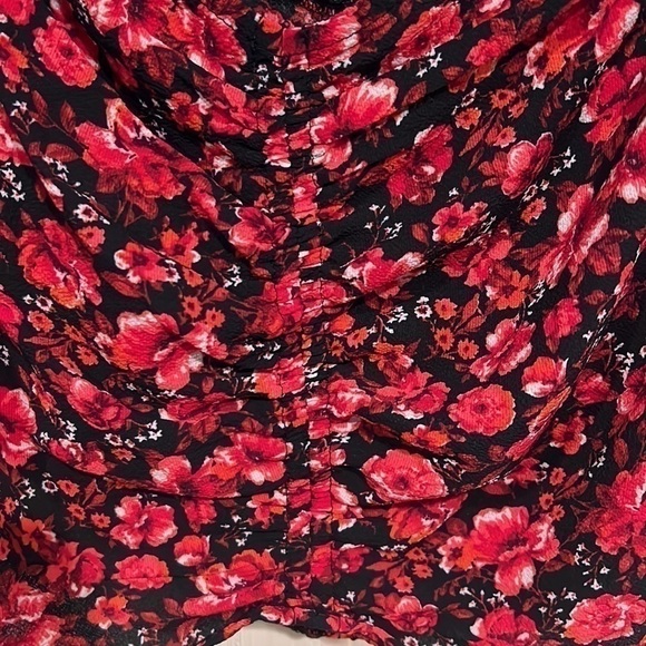 𝅺city Studio Midriff Blouse with ruching and elastic size XL - Picture 2 of 7